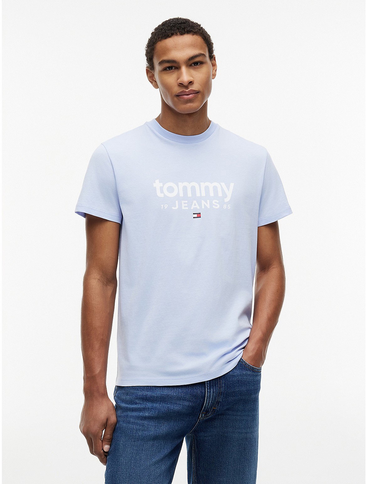 Image of Tommy Jeans Logo Slim Fit T-Shirt