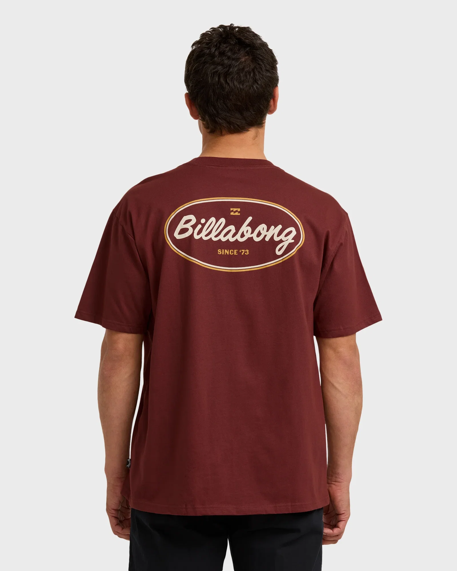 Image of Walled Regular Short Sleeve T-Shirt - Plum