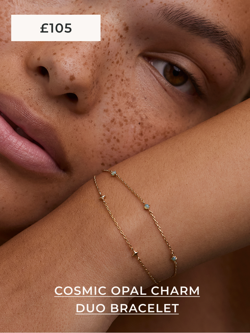 Cosmic Opal Double Bracelet in Gold