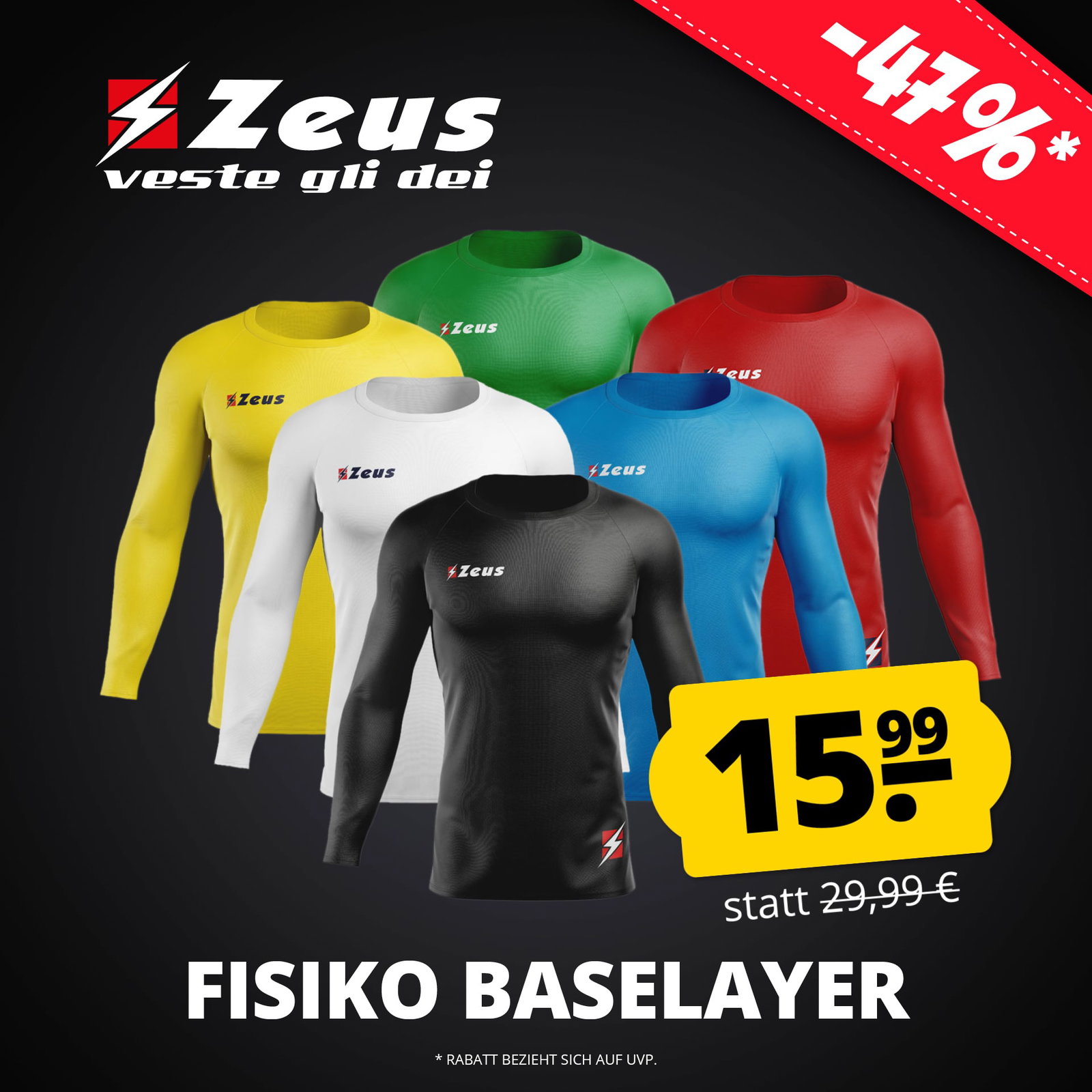 Zeus Fisiko Baselayer Langarm Funktionsshirt 