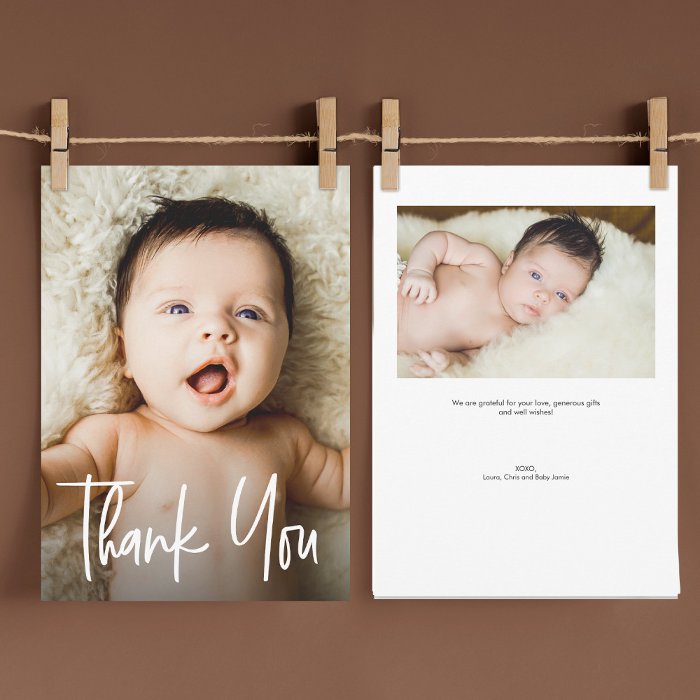 A thank you card