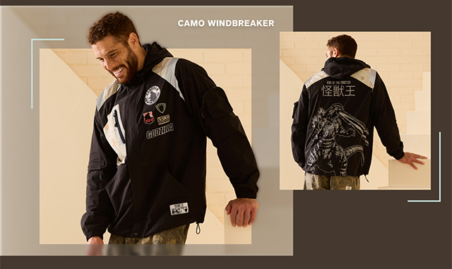 Camo Windbreaker