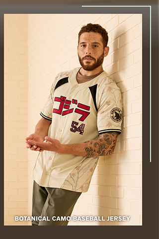 Botanical Camo Baseball Jersey