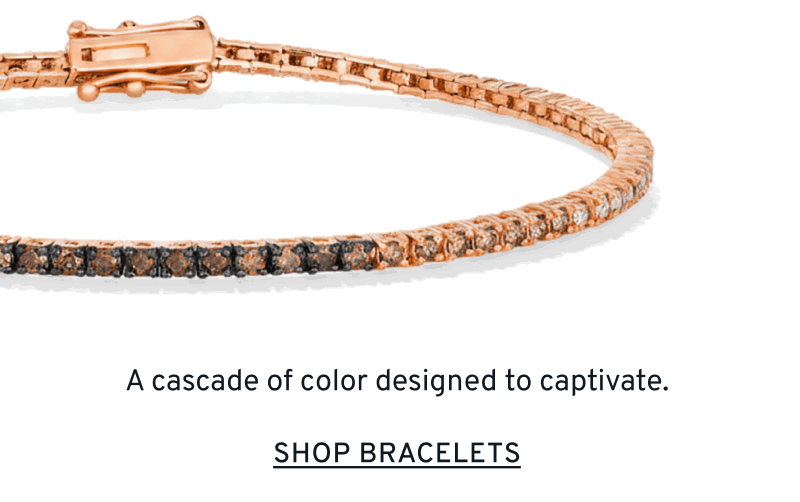 Chocolate diamond gradiant tennis bracelet. A cascade of color designed to captivate. Click to Shop Bracelets