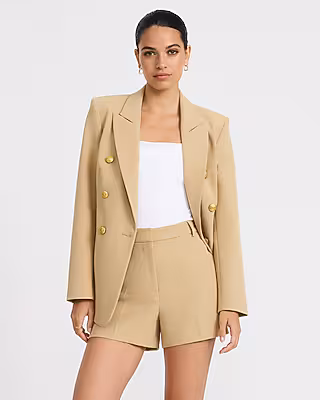 Editor High Waisted Tailored Shorts in Signature Stretch