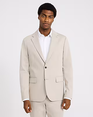 Slim Khaki Comfort Stretch Tech Suit Jacket