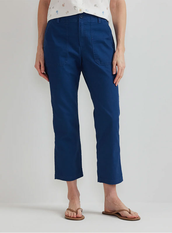 Women's Utility Stretch Canvas Kick Cropped Pants