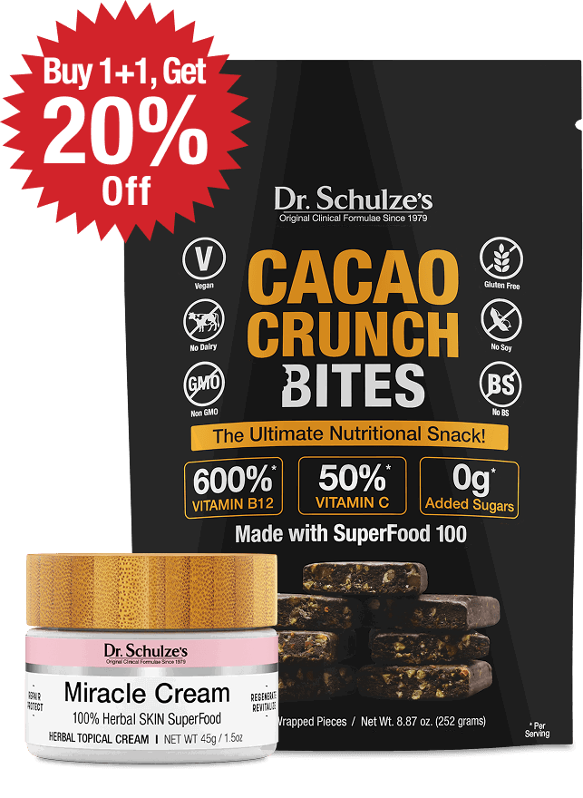Miracle Cream and Cacao Crunch Bites