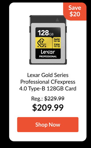 Lexar Gold Series Professional CFexpress 4.0 Type-B 128GB Card