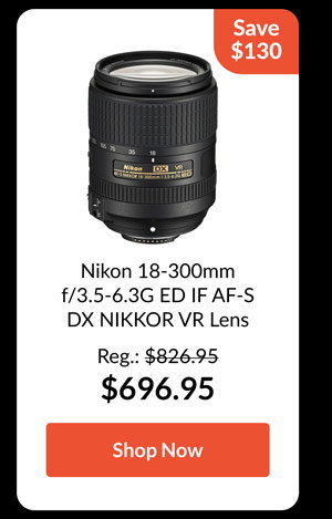 Nikon 18-300mm f/3.5-6.3G ED IF AF-S DX NIKKOR VR Lens