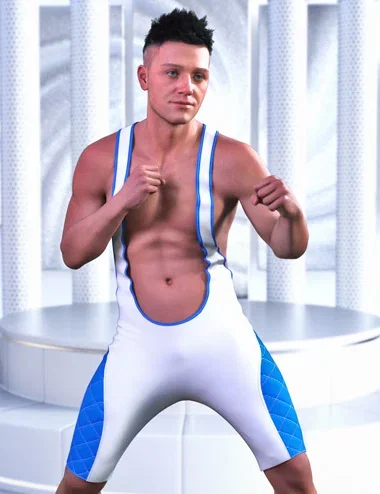 JMR dForce Wrestler Bodysuit for Genesis 9 and 8 Male