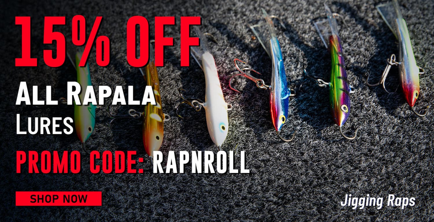 15% Off All Rapala Lures Promo Code: RAPNROLL Jigging Raps Shop Now