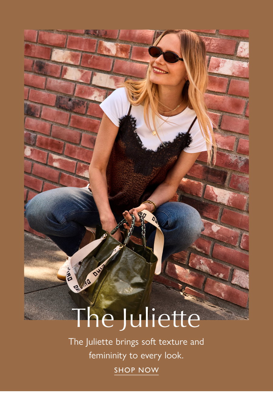 The Juliette. The Juliette is your go-to layering piece, bringing soft texture and femininity to every look. SHOP NOW