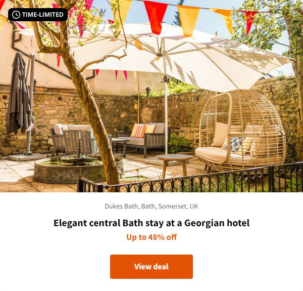 Elegant central Bath stay at a Georgian hotel