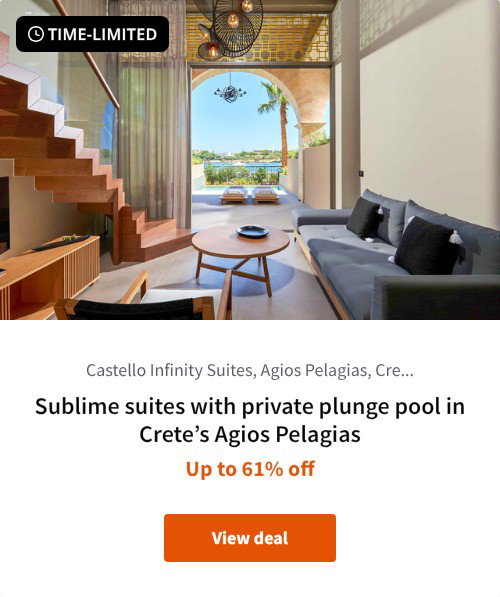 Sublime suites with private plunge pool in Crete%27s Agios Pelagias