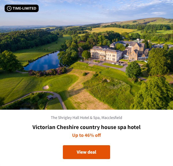 Victorian Cheshire country house spa hotel