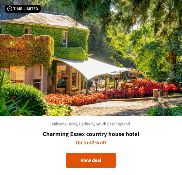 Charming Essex country house hotel