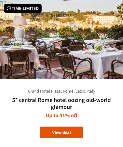 5* central Rome hotel oozing old-world glamour