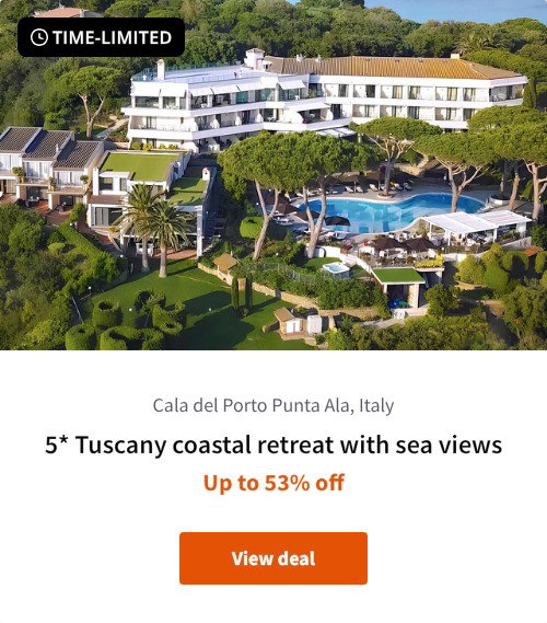 5* Tuscany coastal retreat with sea views