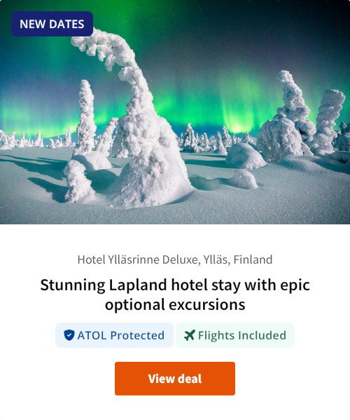Stunning Lapland hotel stay with epic optional excursions
