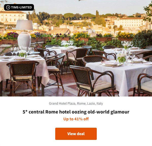 5* central Rome hotel oozing old-world glamour