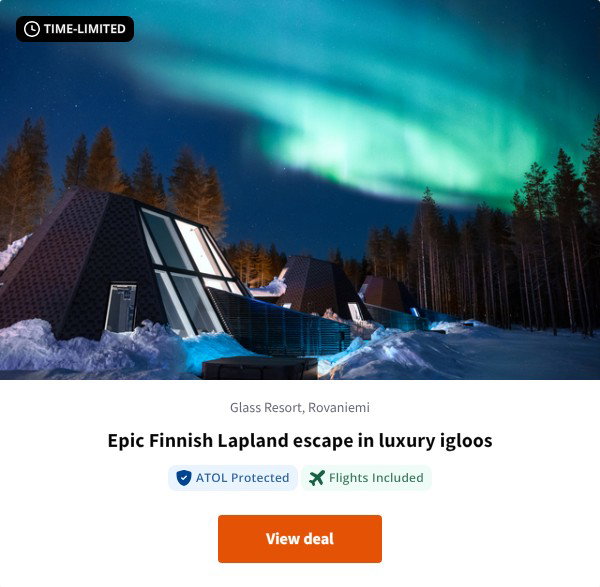 Epic Finnish Lapland escape in luxury igloos