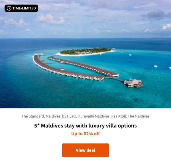 5* Maldives stay with luxury villa options