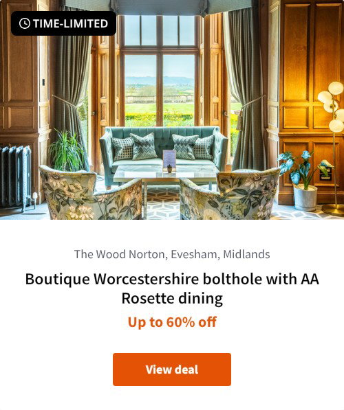 Boutique Worcestershire bolthole with AA Rosette dining