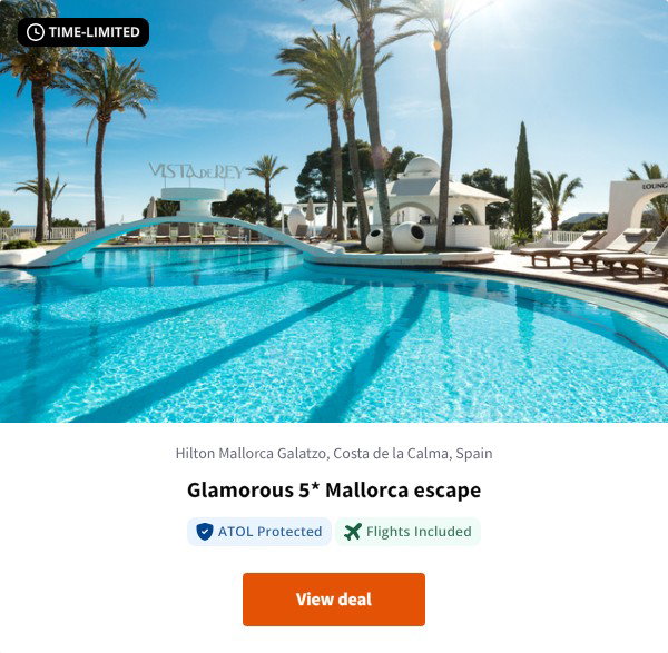 Glamorous 5* Mallorca escape