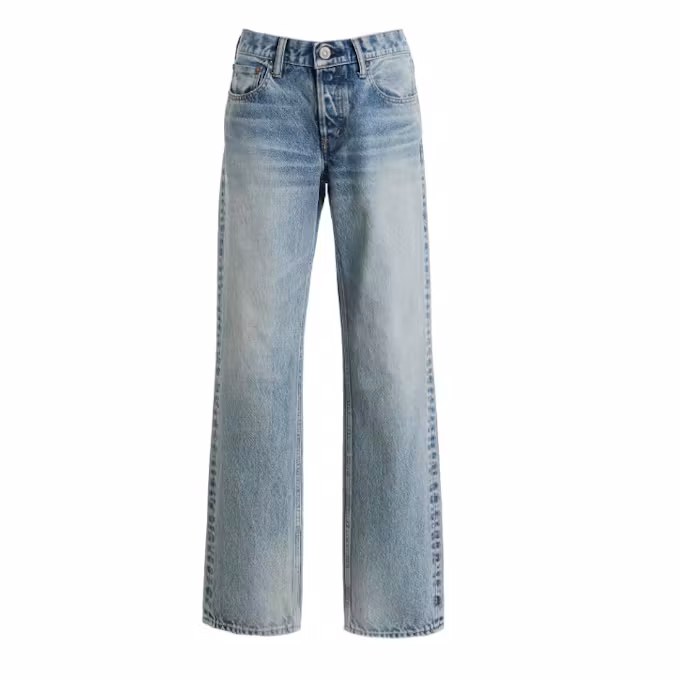 Albany Rigid Low-Rise Straight-Leg Jeans