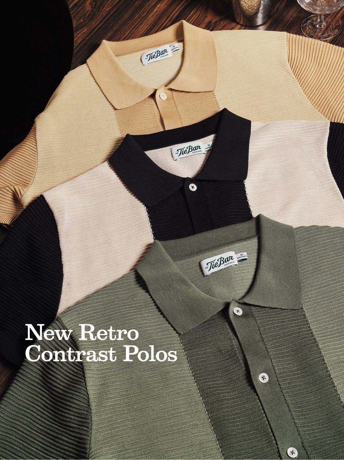 New Retro Contrast Polos