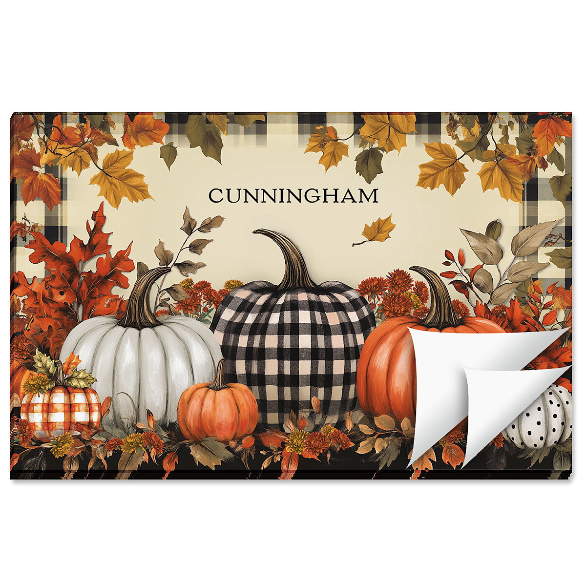 Image of Fall Splendor Paper Personalized Placemat Pad