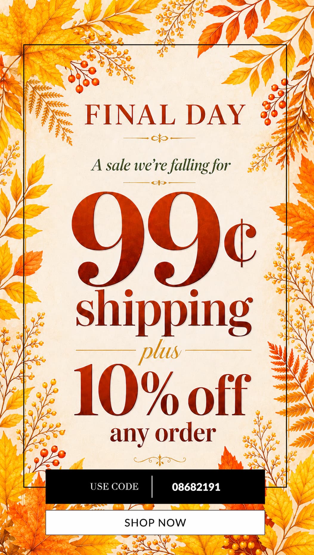 Free shipping on any $49+ order