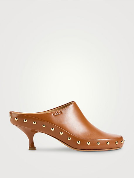 Junie Studded Leather Mules