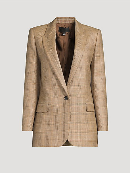 Diane Check Wool Blazer