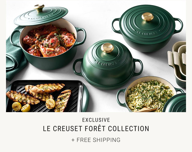 only at williams sonoma Le Creuset Forêt Collection