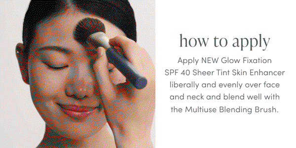 how to apply new Glow Fixation 