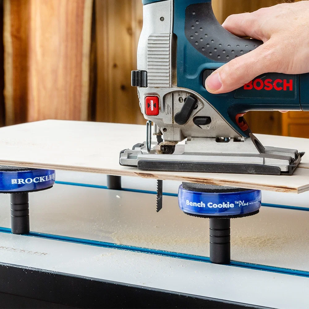 Rockler 2'' T-Track Risers for Bench Cookie Plus or Connect, 4-Pack