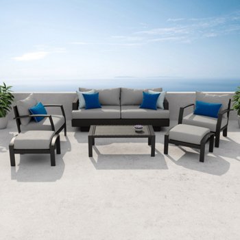 Portofino Repose 6-piece Outdoor Patio Seating Set