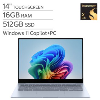 Galaxy Book4 Edge 14-inch Copilot+ PC Touchscreen Laptop with Snapdragon X Elite Processor