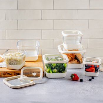 Trudeau 12-piece Glass Airtight Food Containers