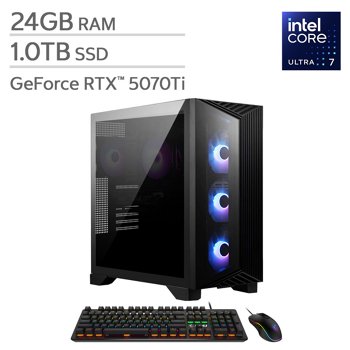 MSI Aegis R2 AI Gaming Desktop with Intel Core Ultra 7 Processor and GeForce RTX 5070 Ti Graphics
