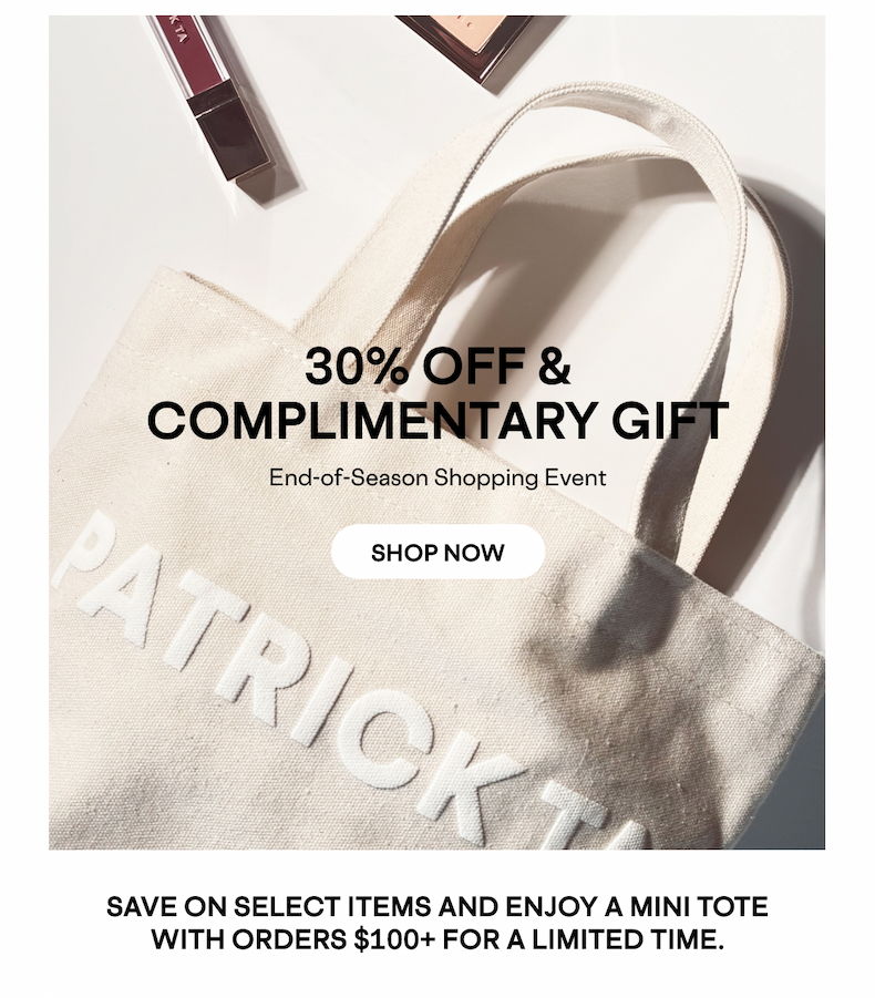 30% OFF & COMPLIMENTARY GIFT