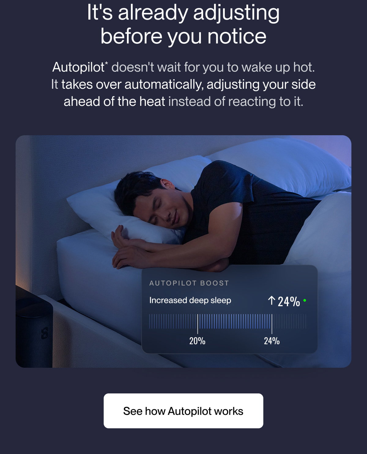 It's already adjusting before you notice