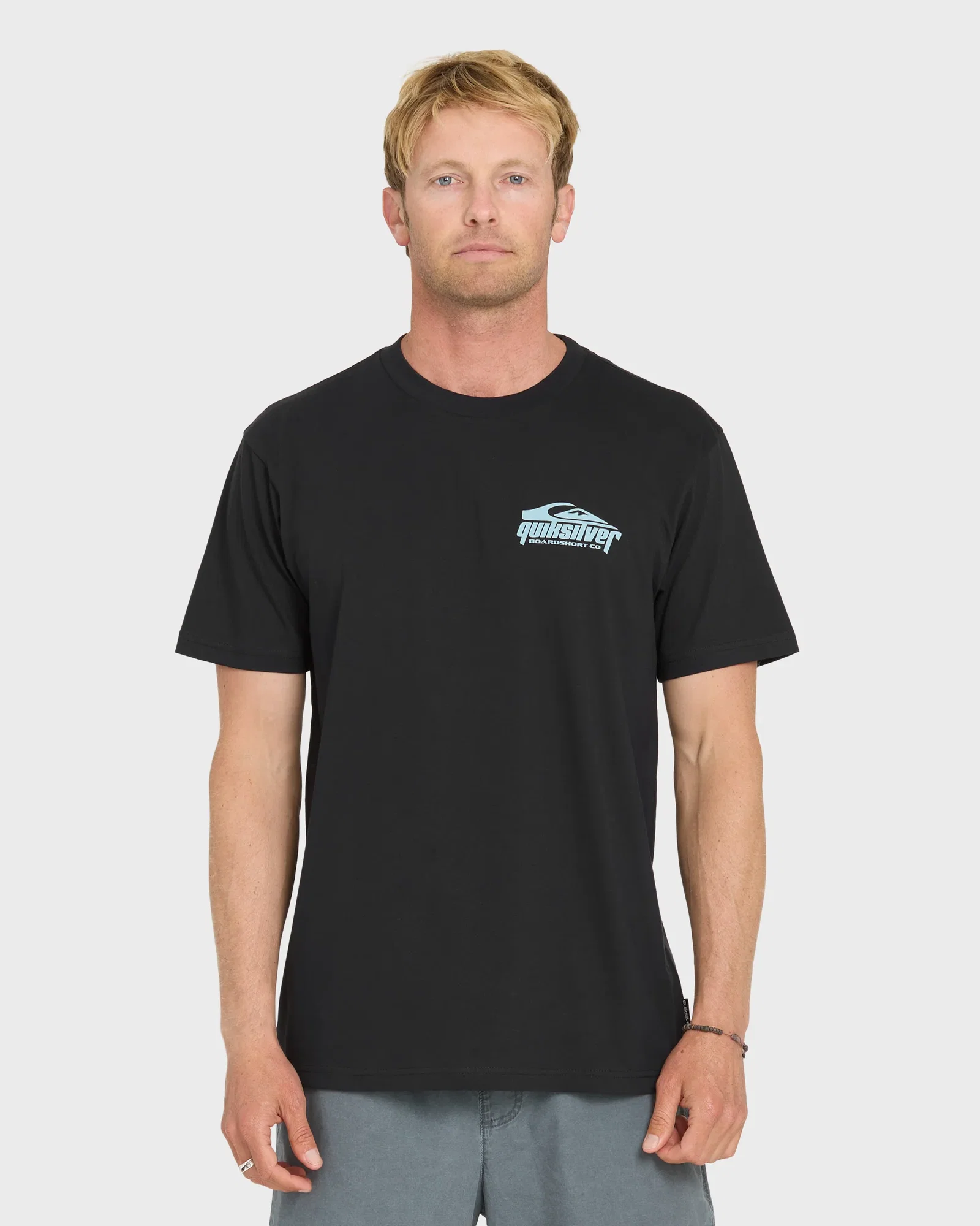 Image of Linked Up Classic Short Sleeve Cotton T-Shirt - Black