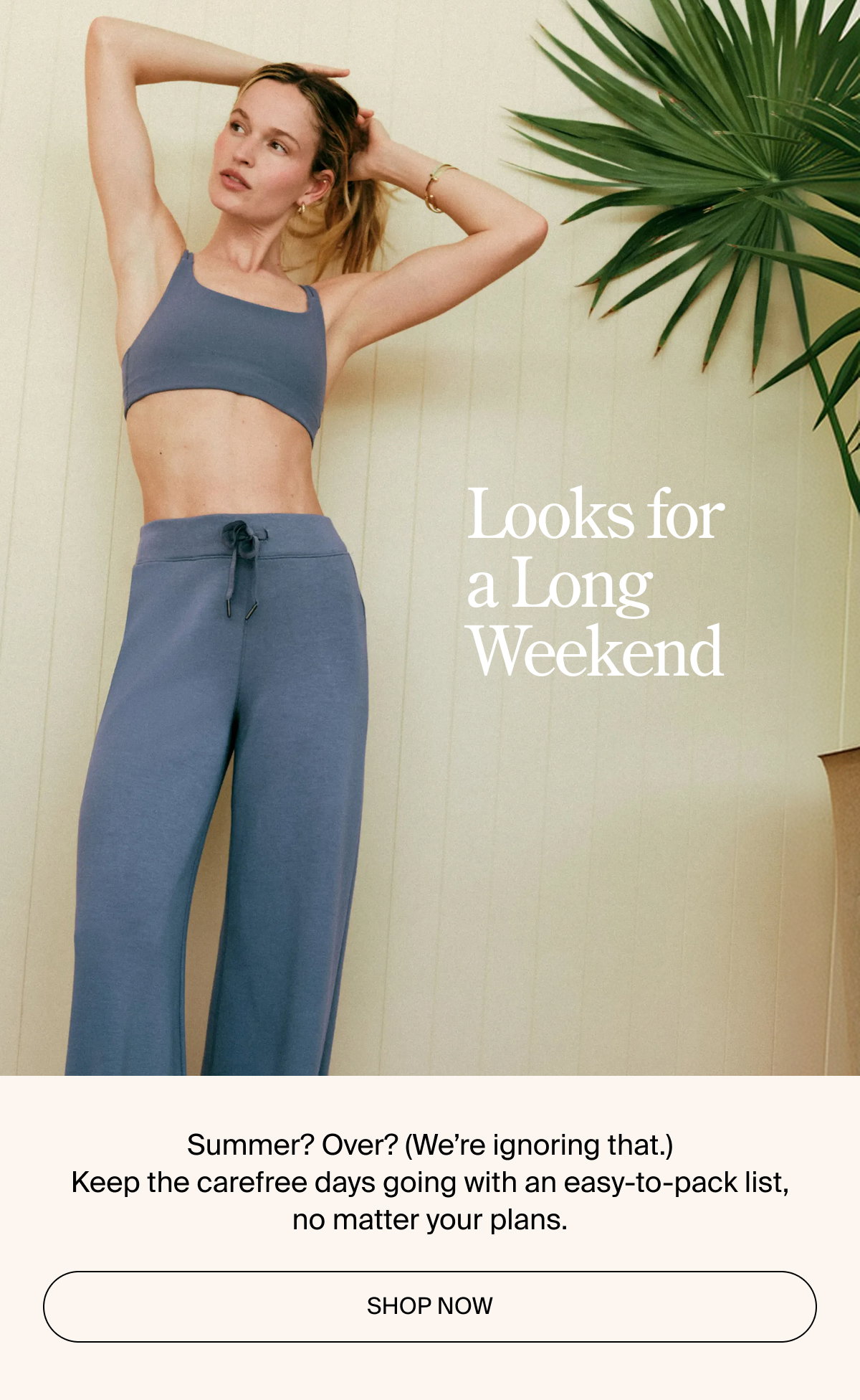 Looks for a long weekend right here
