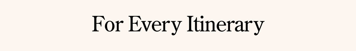 For every itinerary