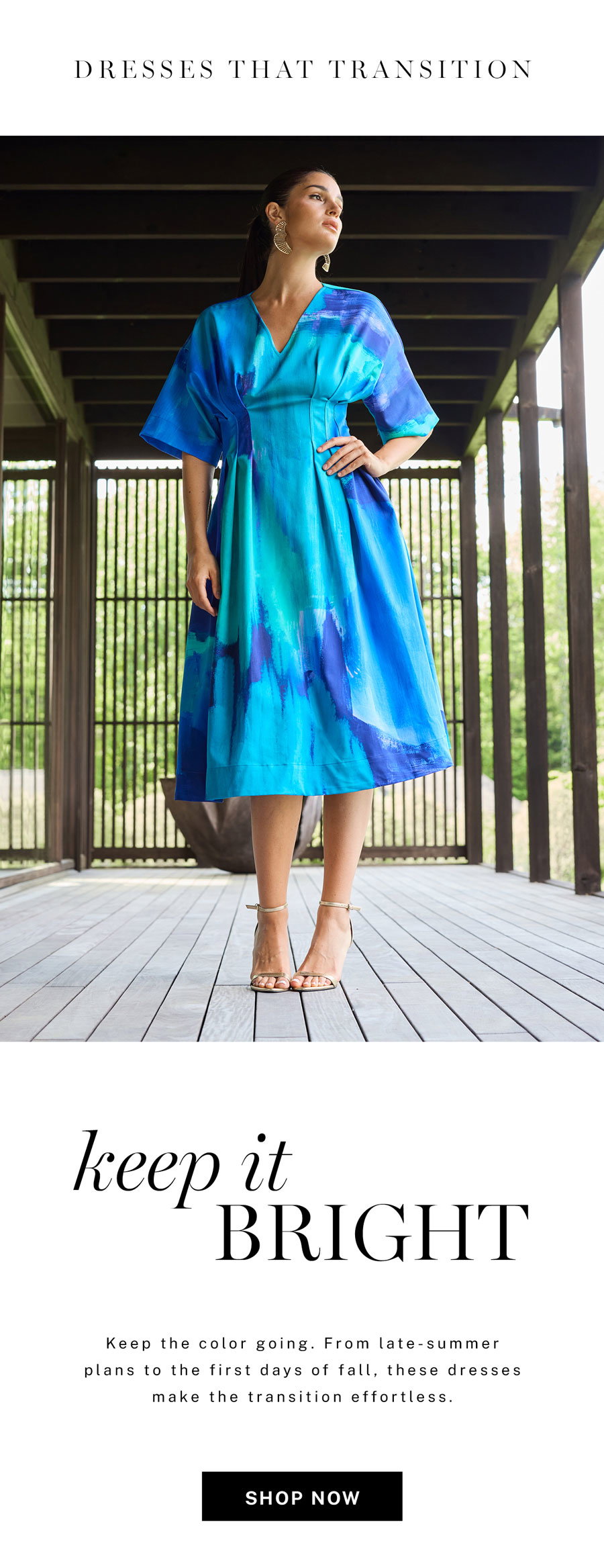 Keep the color going. From late-summer plans to the first day of fall.