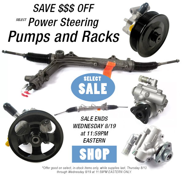 Select Power Steering Pumps and Racks On Sale at RoverParts.com