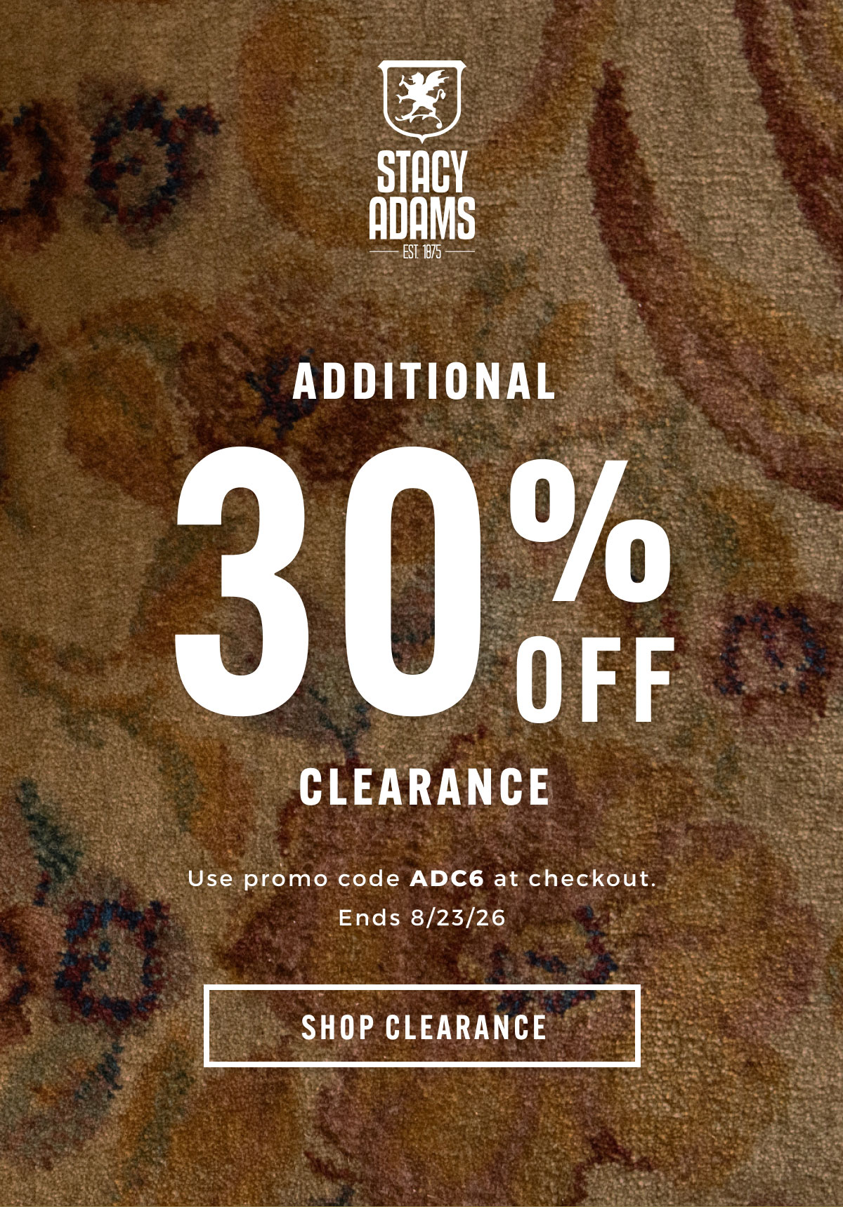 Additional 30% off clearance with promo code ADC6. Display images to learn more.
